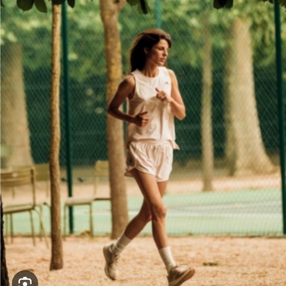 Tracksmith Federation collection tank and shorts.